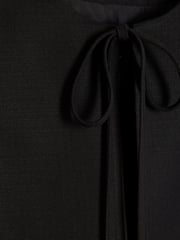 River Island Black Black Tie Front Blazer - Image 6 of 6