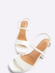 River Island White Sling Back Platform Sandals - Image 5 of 6
