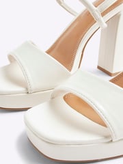 River Island White Sling Back Platform Sandals - Image 6 of 6