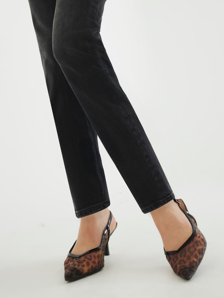 River Island Brown Leopard Print Mesh Court Shoes - Image 1 of 6 River Island Brown Leopard Print Mesh Court Shoes - Image 1 of 6