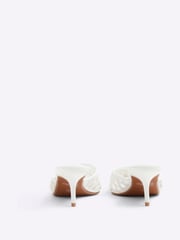 River Island White Lattice Mule Court Shoes - Image 4 of 6