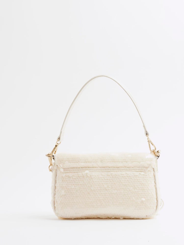 River Island White Sequin Shoulder Bag - Image 2 of 5