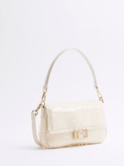 River Island White Sequin Shoulder Bag - Image 3 of 5