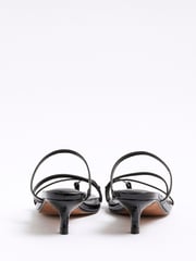 River Island Black Strappy Kitten Heel Mules - Image 4 of 6