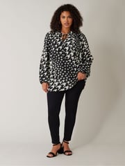 Evans Tie-Neck Long Sleeve Blouse - Image 3 of 4