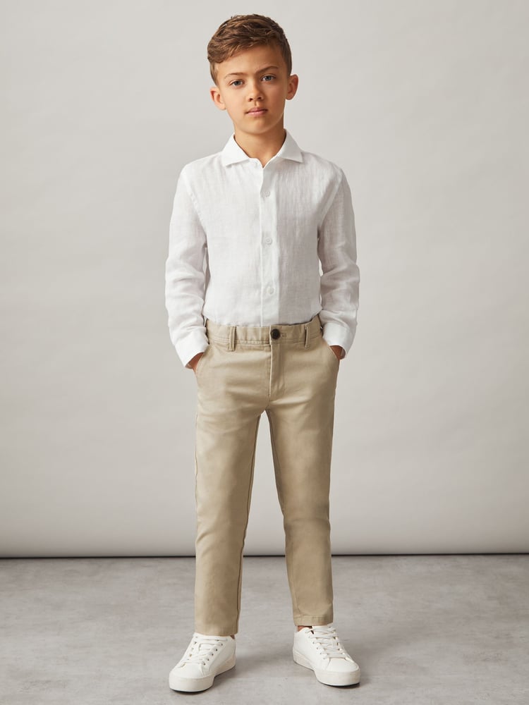 Reiss Stone Pitch 3-9 yrs Slim Fit Casual Chinos - Image 1 of 4