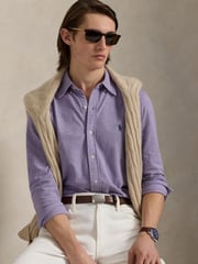 Polo Ralph Lauren Purple Featherweight Mesh Shirt - Image 4 of 6