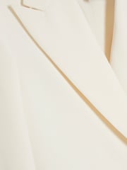 River Island Cream Oversized Petite Double Breasted Blazer - Image 6 of 6