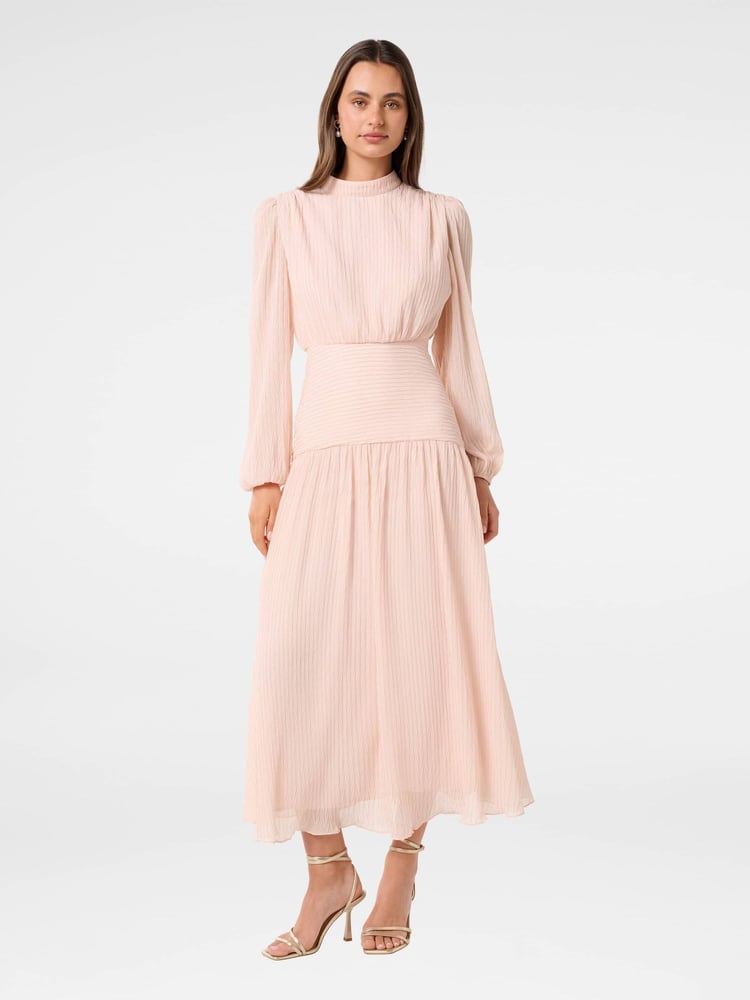 Forever New Pink Celine Shimmer Maxi Dress - Image 1 of 4