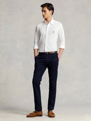 Polo Ralph Lauren White Featherweight Mesh Shirt - Image 4 of 5