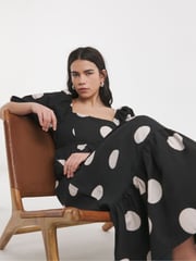 Simply Be Black 100% Cotton Poplin Maxi Dress - Image 4 of 4