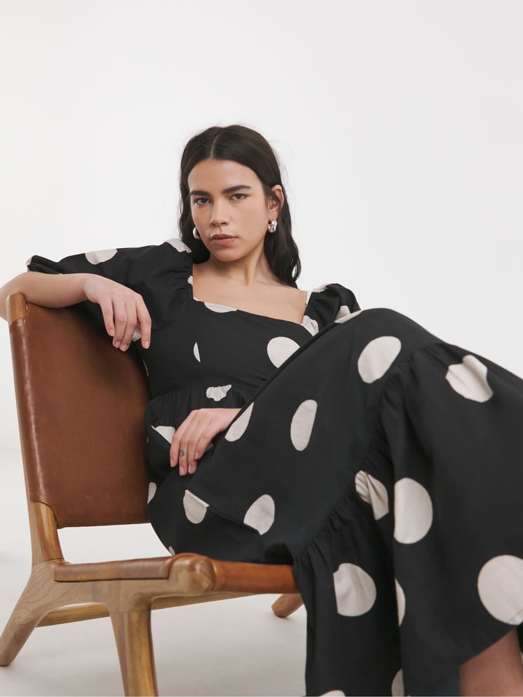 Simply Be Black 100% Cotton Poplin Maxi Dress - Image 4 of 4