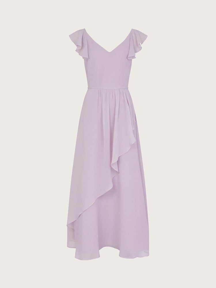 Monsoon Purple Monsoon Indi Tie-Back Prom Dress - Image 1 of 3