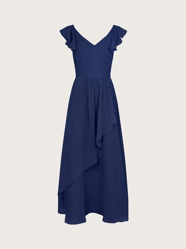Monsoon Blue Monsoon Indi Tie-Back Prom Dress - Image 1 of 3