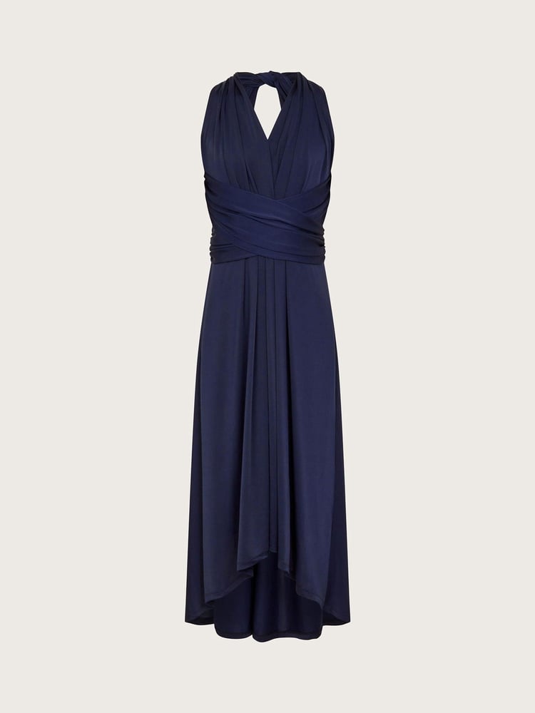 Monsoon Blue Monsoon Tia Twist Prom Dress - Image 1 of 3