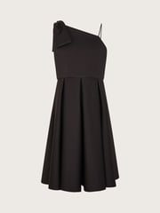 Monsoon Black Nina Asymmetrical Bow Strap Prom Dress - Image 1 of 3