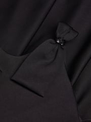 Monsoon Black Nina Asymmetrical Bow Strap Prom Dress - Image 3 of 3