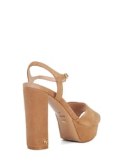 Dune London Brown Mayci Ultra Platform Sandals - Image 3 of 6