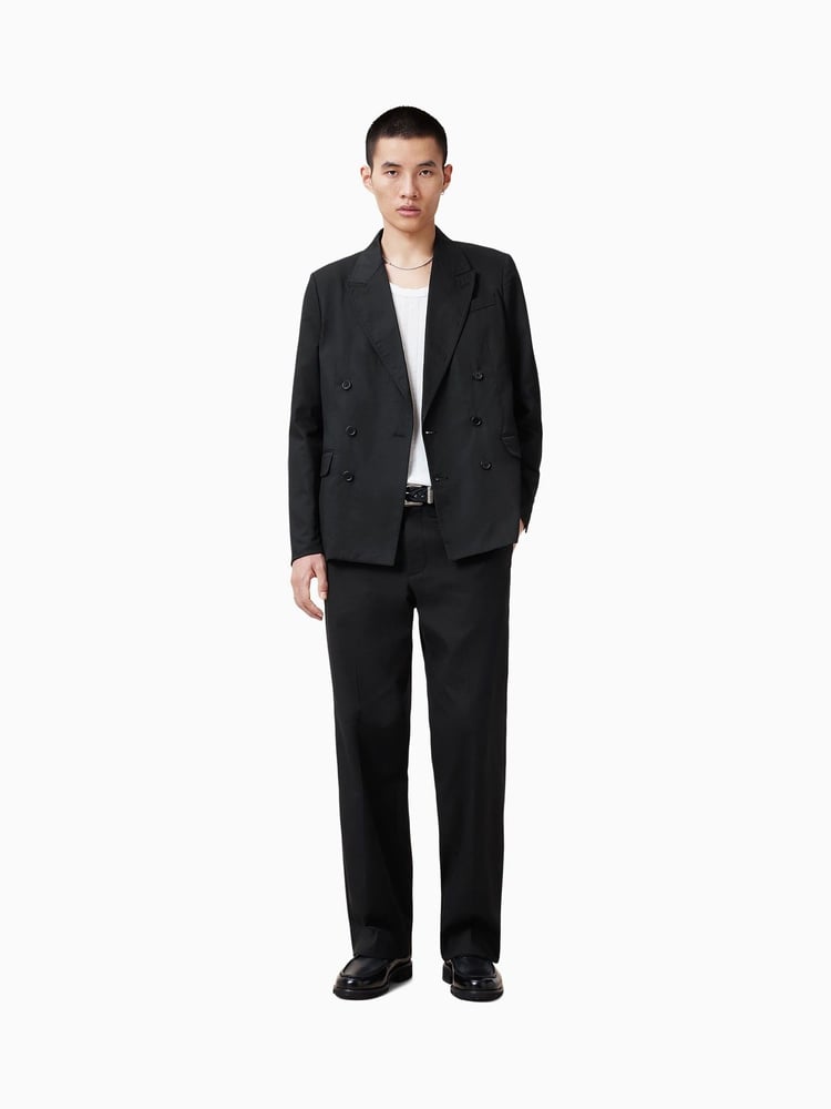 AllSaints Black Newton Trousers - Image 1 of 7 AllSaints Black Newton Trousers - Image 1 of 7