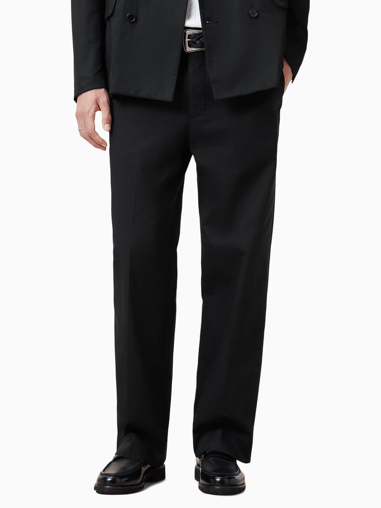 AllSaints Black Newton Trousers - Image 2 of 7 AllSaints Black Newton Trousers - Image 2 of 7