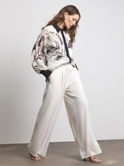 Joanna Hope Tailored Wide Leg Trousers In Ivory - Image 2 of 4
