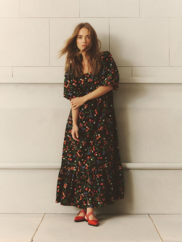 Simply Be Black Poplin Maxi 100% Cotton Dress - Image 1 of 6
