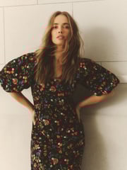 Simply Be Black Poplin Maxi 100% Cotton Dress - Image 6 of 6