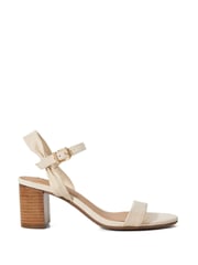 Dune London Cream Wide Fit Jaliz Two Part Heel Sandals - Image 1 of 6
