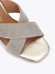 KG Kurt Geiger Gold Avril Gem Sandals - Image 3 of 4