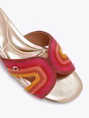 Carvela Chrome Gala Mule Jewel Sandals - Image 6 of 7
