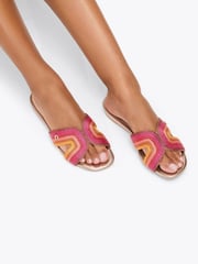 Carvela Chrome Gala Mule Jewel Sandals - Image 7 of 7