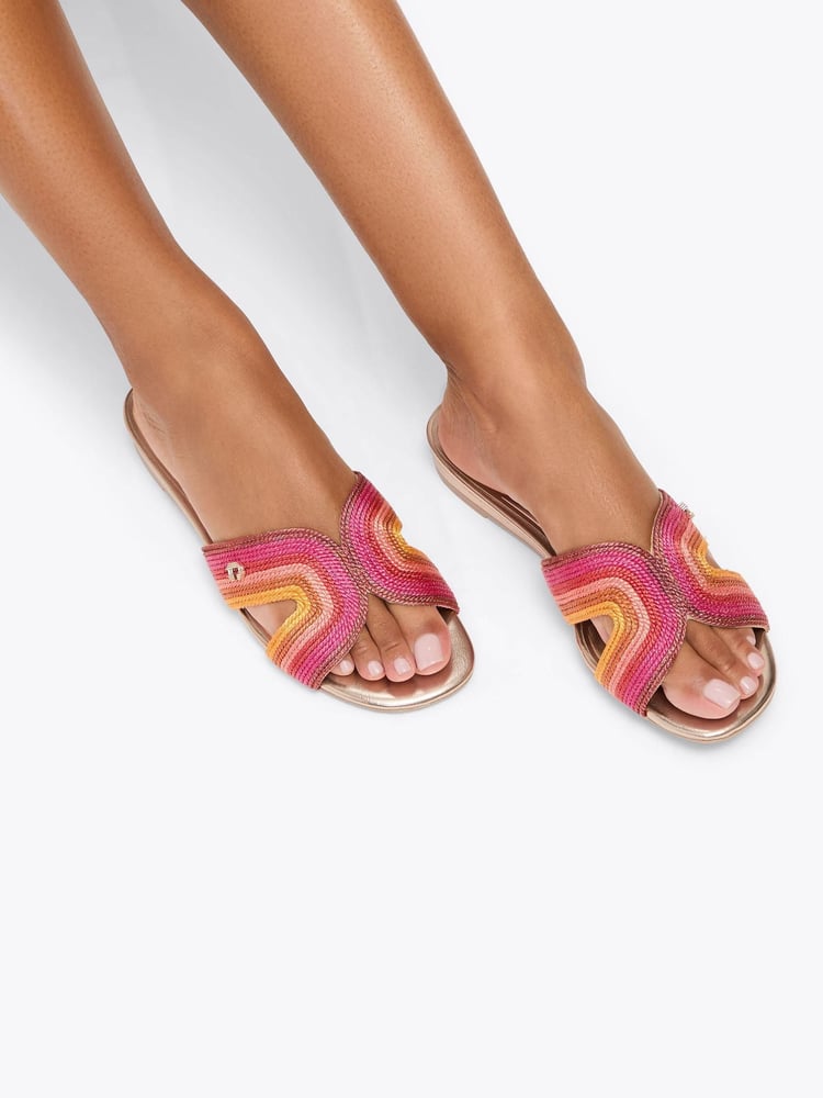 Carvela Chrome Gala Mule Jewel Sandals - Image 7 of 7