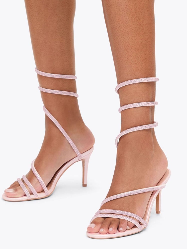 Carvela Pink Spiral 80 Sandals - Image 1 of 5