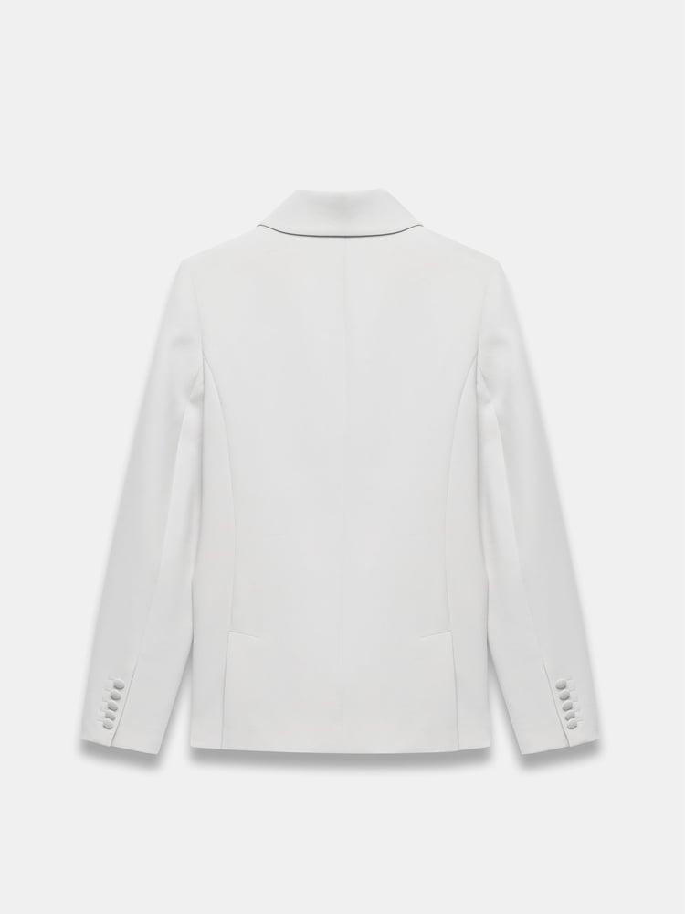 Mint Velvet Grey Tuxedo Blazer - Image 8 of 8