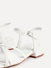Linzi White Zenna Strappy Mini Heeled Sandals - Image 5 of 5
