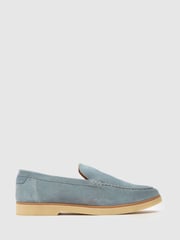 Schuh Blue EC Riggs Suede Loafers - Image 1 of 4