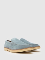 Schuh Blue EC Riggs Suede Loafers - Image 2 of 4