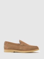 Schuh Blue EC Riggs Suede Loafers - Image 1 of 4