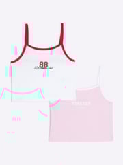 River Island Red Girls Tank Tops 2 Pack - Image 1 of 4