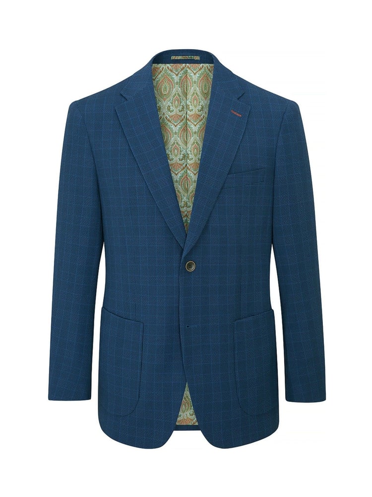 Skopes Blue Tailored Fit Orville Self Check Jacket - Image 10 of 10