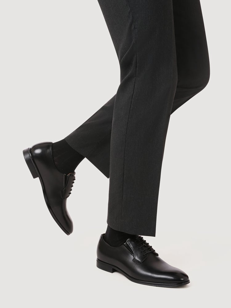 Jones Bootmaker Manson Leather Oxfords Black Shoes - Image 1 of 6