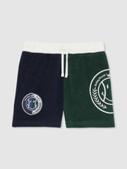 Reiss Blue 3-9 yrs SmileyWorld | Reiss Towelling Shorts - Image 2 of 6