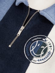 Reiss Blue 9-13 yrs SmileyWorld | Reiss Towel Polo Shirt - Image 5 of 5