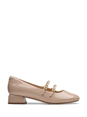 Clarks Natural Patent Daiss30 Shine Shoes - Image 1 of 7