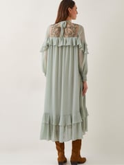 Monsoon Green Debbie Polka Dot Ruffle Maxi Dress - Image 2 of 5