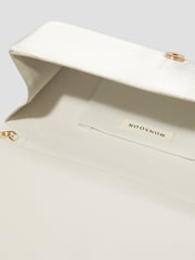 Monsoon Natural Talia Twisted Satin Clutch Bag - Image 5 of 5