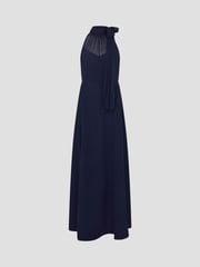 Monsoon Blue Monika Halter Chiffon Maxi Dress - Image 4 of 4