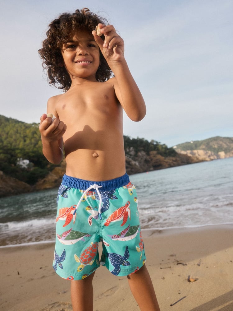 Boden Green Swim Shorts - Image 1 of 4 Boden Green Swim Shorts - Image 1 of 4