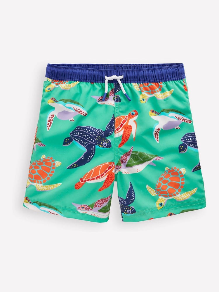 Boden Green Swim Shorts - Image 2 of 4 Boden Green Swim Shorts - Image 2 of 4