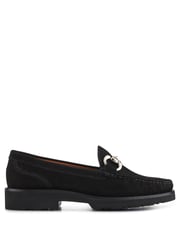 Jones Bootmaker Orlana Leather Slip-On Black Moccasins - Image 1 of 3
